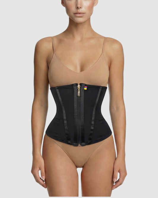 Gaine corset sculptante double fermeture – Effet sablier intense